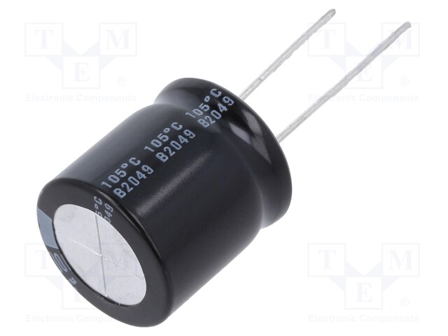 Electrolytic Capacitor, 1000 µF, 50 V, UHE Series, ± 20%, Radial Leaded, 10000 hours @ 105°C