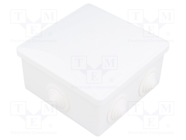 Enclosure: junction box; X: 80mm; Y: 80mm; Z: 40mm; polystyrene; IP44