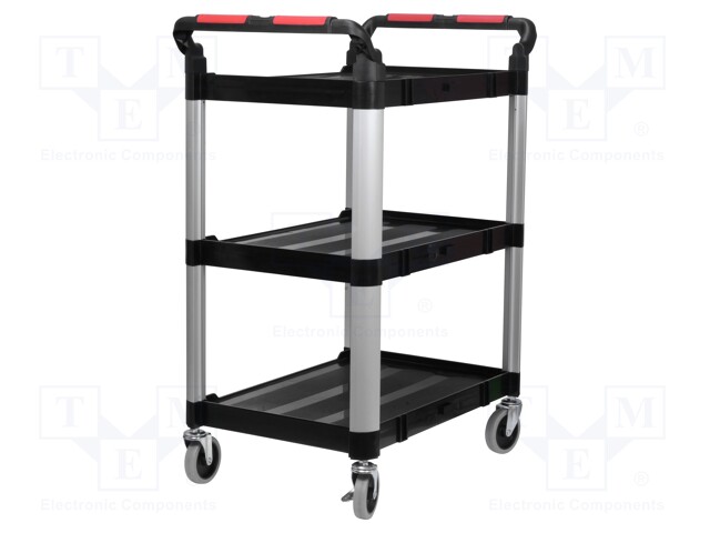 Hand truck; 750x460x980mm; Work.surface dim: 630x424mm