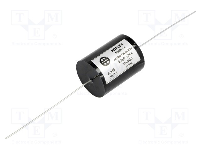 Capacitor: polypropylene; 2.2uF; 600VDC; ±2%; Ø21.9x33mm; -25÷85°C