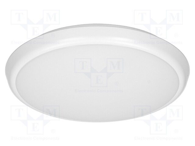 Lamp: plafond; 230VAC; 22W; 2000lm; white; 4000K; CRImin: 85; IP65