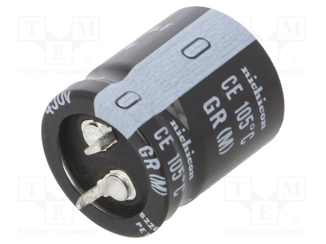 Capacitor: electrolytic; SNAP-IN; 39uF; 450VDC; Ø22x25mm; ±20%