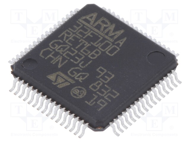 ARM microcontroller; Flash: 512kB; 24MHz; SRAM: 32kB; LQFP64