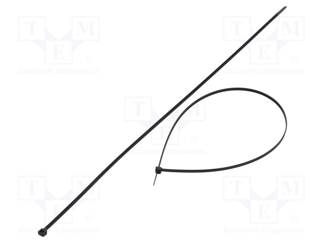 Cable tie; L: 550mm; W: 4.8mm; polyamide; 222N; black; Ømax: 163mm