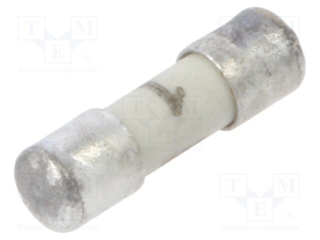 Fuse: fuse; quick blow; 1A; 125VAC; 125VDC; ceramic,cylindrical