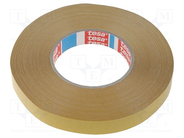 Tape: fixing; W: 19mm; L: 50m; D: 225um; V: double-sided; white; 60°C