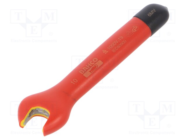 Key; insulated,spanner; 10mm; IEC 60900,VDE; tool steel; 1kV