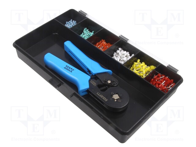 Kit: for crimping push-on connectors, terminal crimping