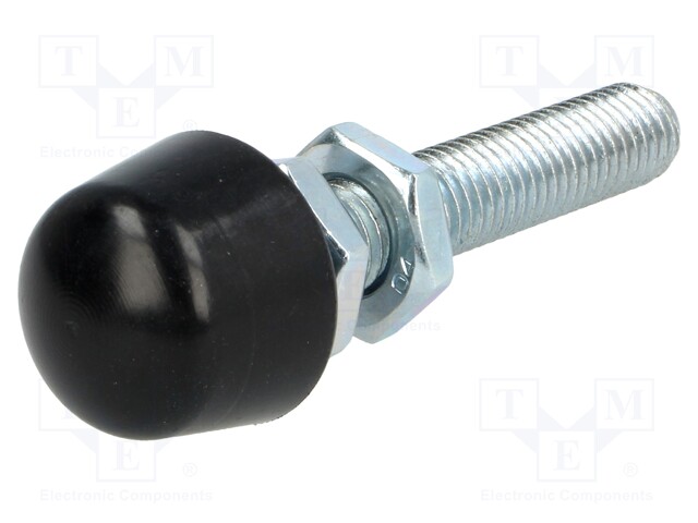 Clamping bolt; Thread: M10; Base dia: 18mm; Kind of tip: rounded