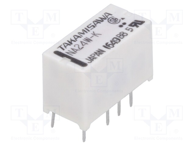 Relay: electromagnetic; DPDT; Ucoil: 24VDC; 0.5A/125VAC; 1A/30VDC