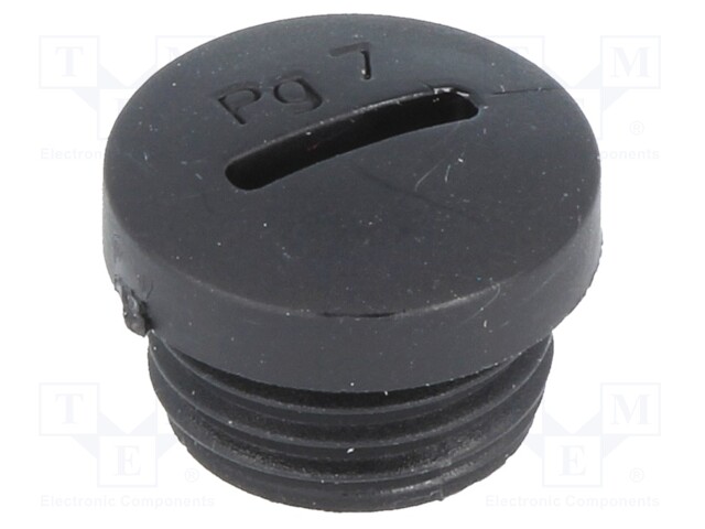 Stopper; PG7; Mat: polyamide; black