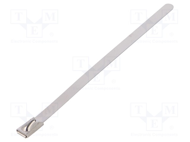 Cable tie; L: 100mm; W: 4.6mm; stainless steel; 445N; Colour: steel