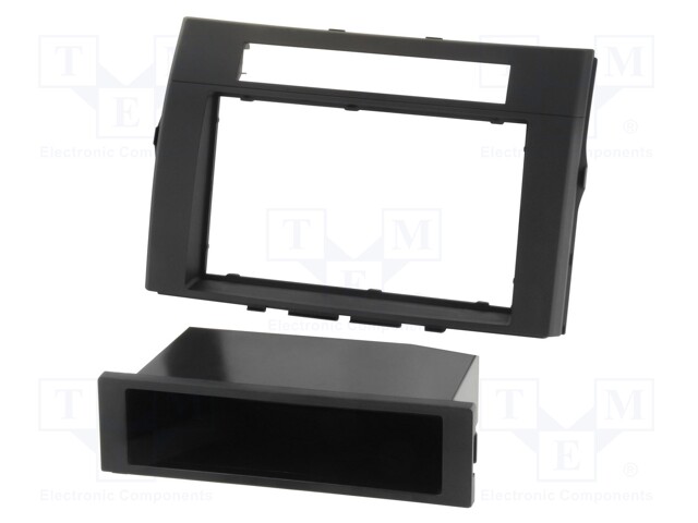 Radio mounting frame; Toyota; 2 DIN; black