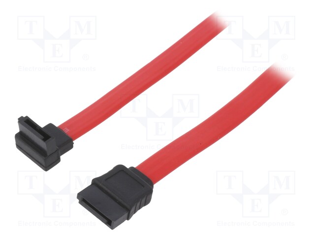 Cable: SATA; SATA L-Type plug,SATA L-Type angled plug; 0.5m