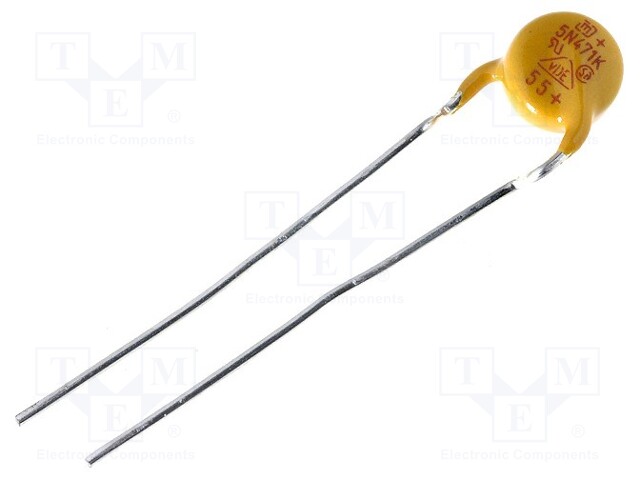 Varistor: metal-oxide; THT; 300VAC; 385VDC; 470V; ±10%; 400A; 17.5J