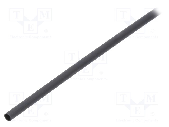 Heat shrink sleeve; glued; 3: 1; 4.5mm; L: 1.2m; black; polyolefine