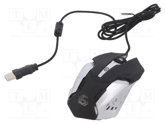 Optical mouse; black,mix colours; USB A; wired; No.of butt: 6