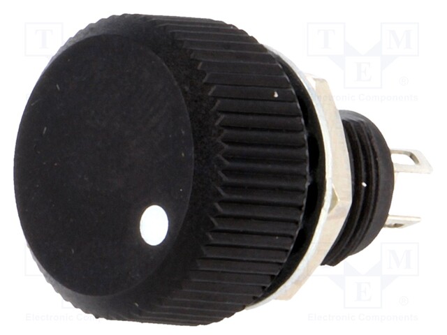 Potentiometer: shaft; single turn; 10kΩ; 500mW; ±20%; linear