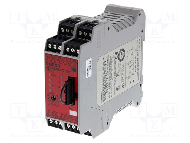 Module: safety relay; G9SX; for DIN rail mounting; -10÷55°C