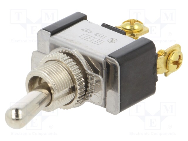 Switch: toggle; Pos: 2; SPST; OFF-ON; 21A/14VDC; Leads: screw; 0÷65°C