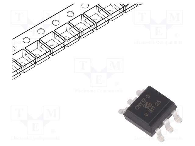 Optocoupler; SMD; Channels: 1; Out: transistor; Uinsul: 5kV; Uce: 70V