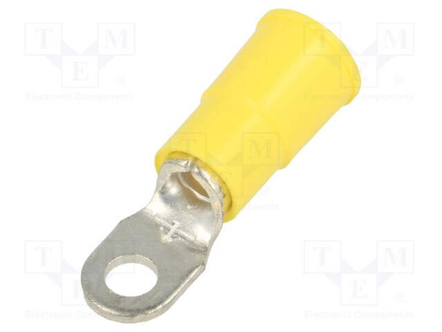 Ring terminal; M3,5; Ø: 3.66mm; crimped; for cable; insulated