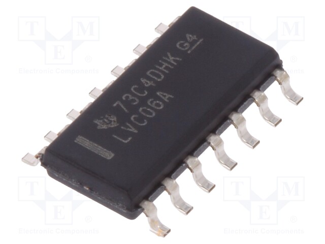 IC: digital; buffer,driver; Channels: 6; SMD; SO14; Series: 74LVC