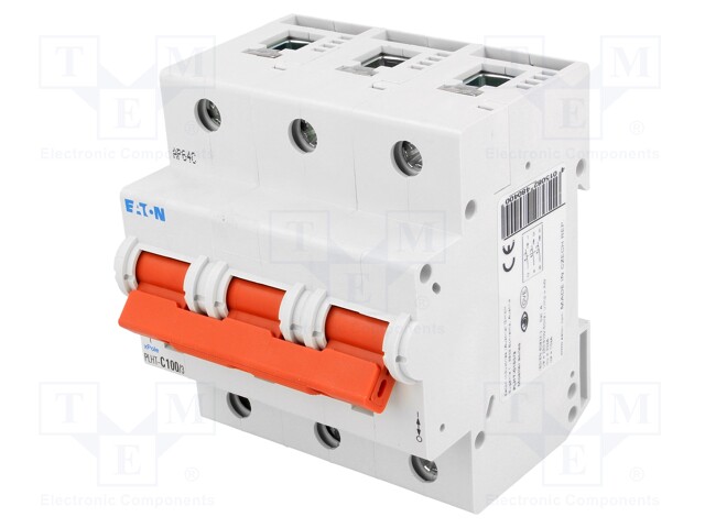 Circuit breaker; 400VAC; Inom: 100A; Poles: 3; DIN; Charact: C; 20kA