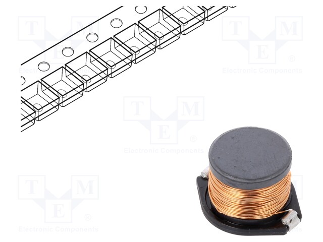 Inductor: ferrite; SMD; 10mH; 390mA; 10.5Ω; 18.7x15.2x12mm; ±20%