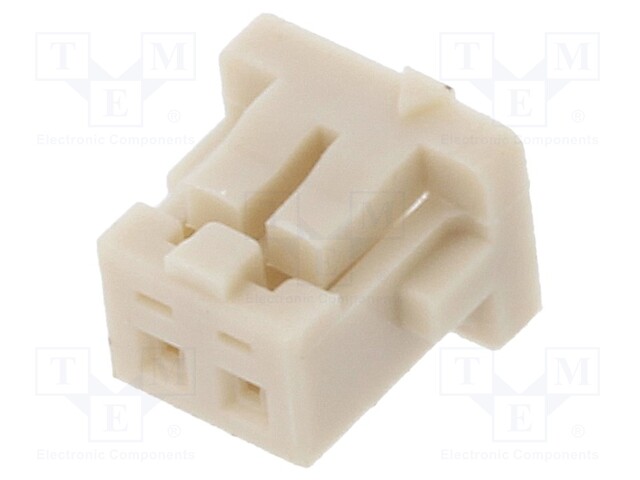 Plug; wire-board; female; DF13; 1.25mm; PIN: 2; w/o contacts