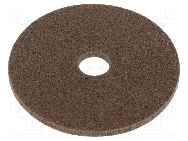 Wheel; fleece; Dim: Ø125x6mm; Mount.hole diam: 22mm