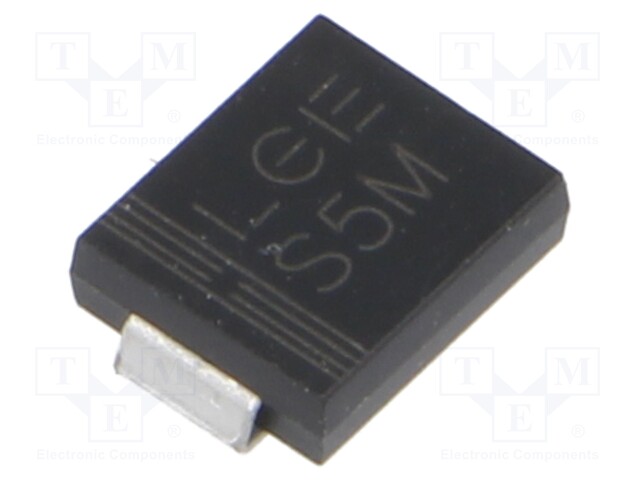 Diode: rectifying; SMD; 1kV; 5A; SMC; Ufmax: 1.15V; Ifsm: 150A