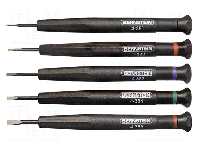 Kit: screwdrivers; Pcs: 5; precision