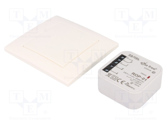 Wireless control set; EXTA FREE; IP20; -10÷55°C; 868.32MHz