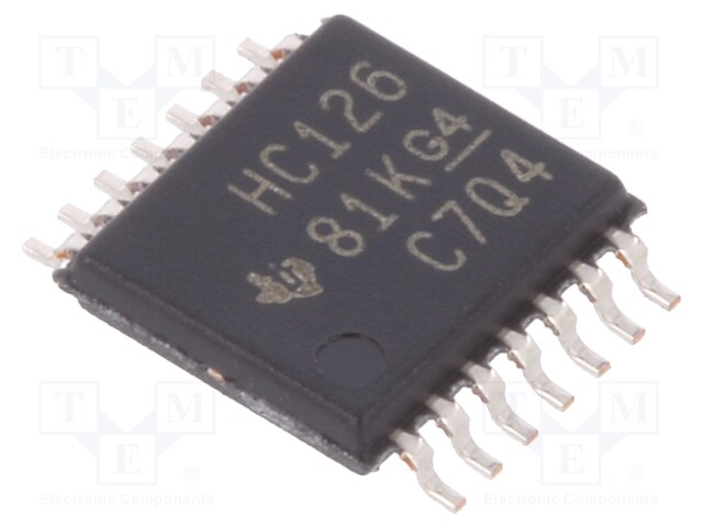 IC: digital; line driver; Channels: 4; SMD; TSSOP14; Series: HC