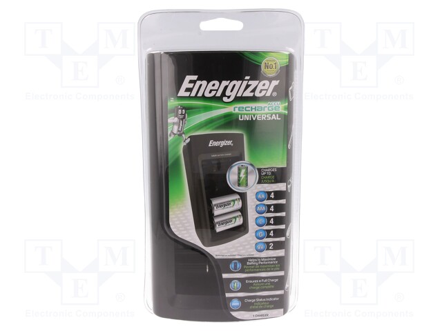 Charger: for rechargeable batteries; Ni-MH; Usup: 100÷240VAC