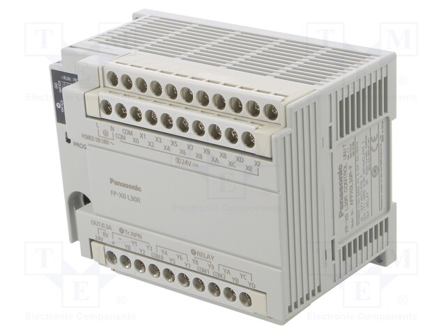 Module: PLC programmable controller; OUT: 14; IN: 16; Series: FP-X0