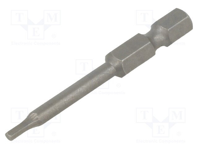 Screwdriver bit; Allen hex key; HEX 2,5mm; Overall len: 50mm