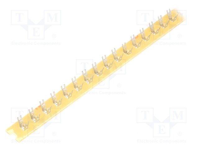 Terminal: solder terminal strip; 11mm; soldering; brass; paper