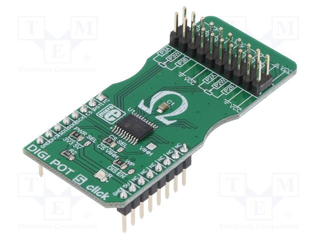 Click board; digital potentiometer; GPIO,SPI; MCP4361; 3.3/5VDC