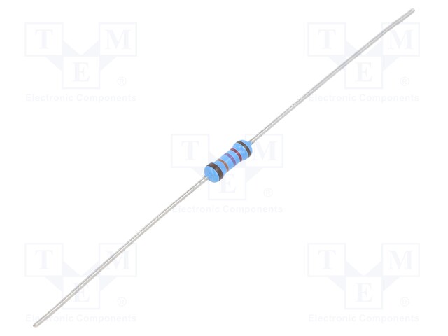 Resistor: thin film; THT; 127kΩ; 600mW; ±5%; Ø2.5x6.5mm; 50ppm/°C