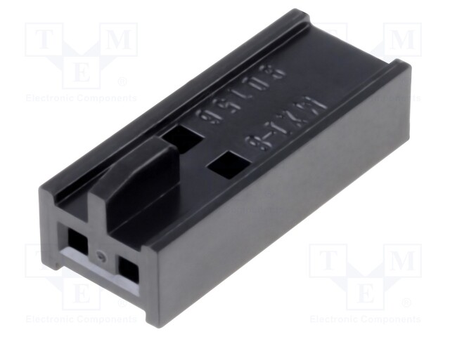 Plug; wire-board; female; C-Grid III; 2.54mm; PIN: 2; w/o contacts