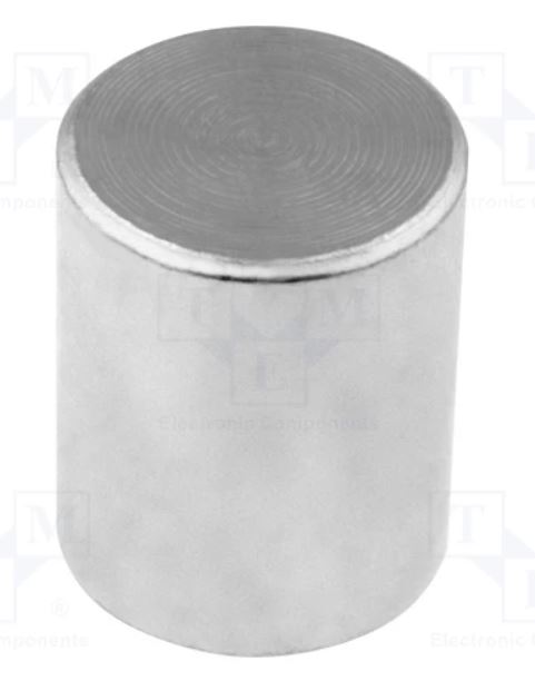 Magnet: permanent; neodymium; Cylinder; N36SH; H: 8mm; 6N; Ø: 6mm; Zn; Max 150°C