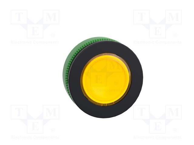 Indicator Lens, Yellow, Round, 30 mm, Pilot Light Head