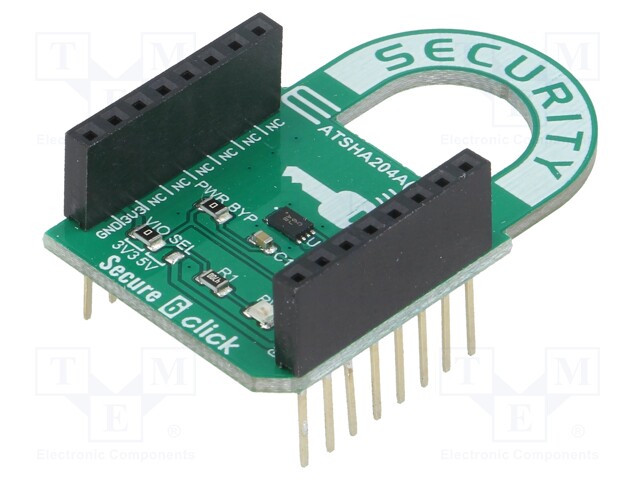 Click board; authentification; SWI; ATSHA204A; 3.3/5VDC