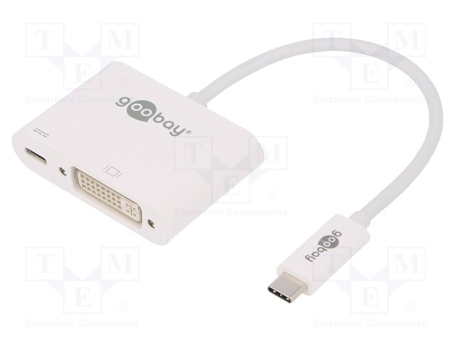 Adapter; USB 3.0; 0.15m; Colour: white; 60W