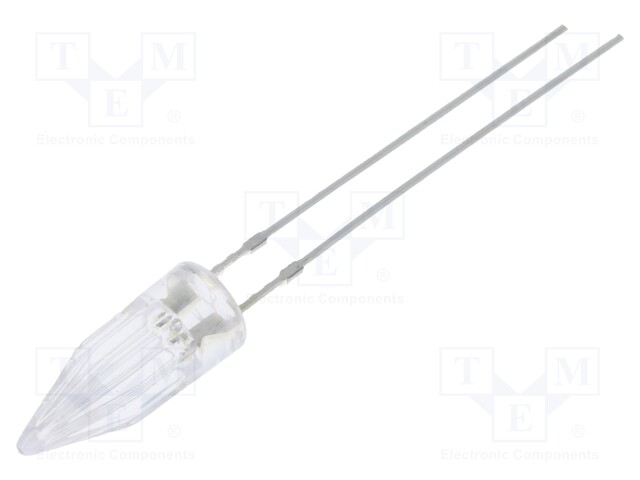 LED; 5mm; blue; 150÷220mcd; 100°; 2.5÷5V; 20mA; Lens: transparent