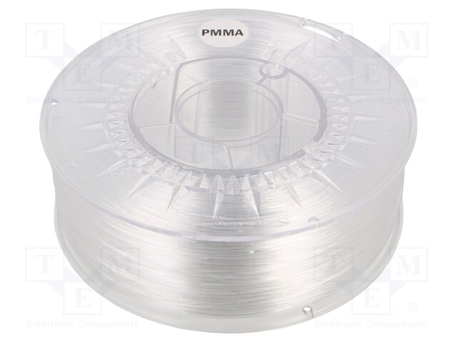 Filament: PMMA; 1.75mm; transparent; Printing temp: 225÷245°C; 1kg