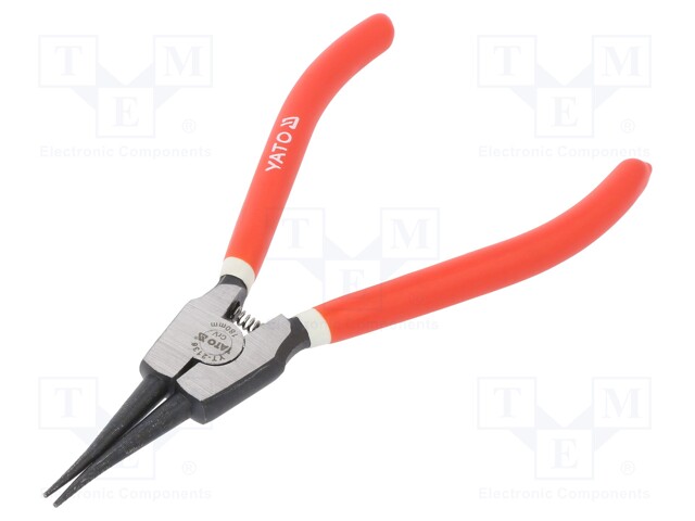 Pliers; internal circlip; Ring: external; 180mm; V: straight