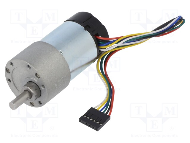 Motor: DC; with gearbox; 24VDC; 3A; Shaft: D spring; 200rpm; Ø: 37mm